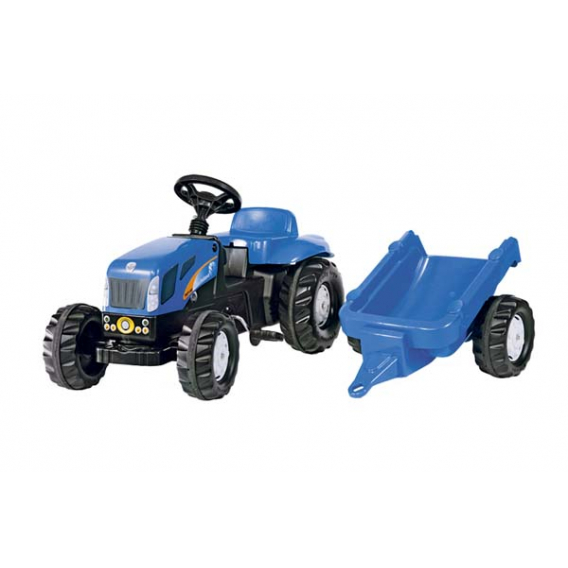 Obrázok pre Rolly Toys - šlapací traktor New Holland TVT 190 s přívěsem modelová řada Rolly Kid